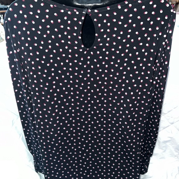 Tahari Boat Neck Balloon Sleeve Blouse - Picture 5 of 15